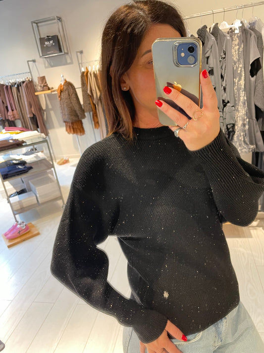 Girocollo micro paillettes W68