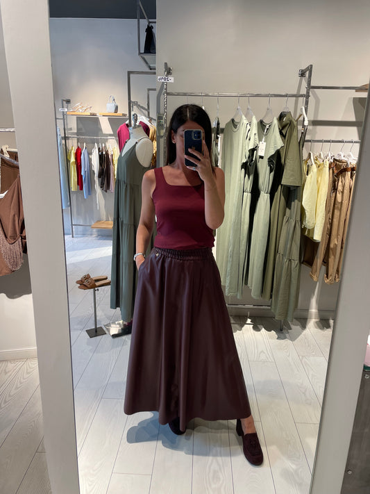 Gonna lunga ecopelle Souvenir Privèe