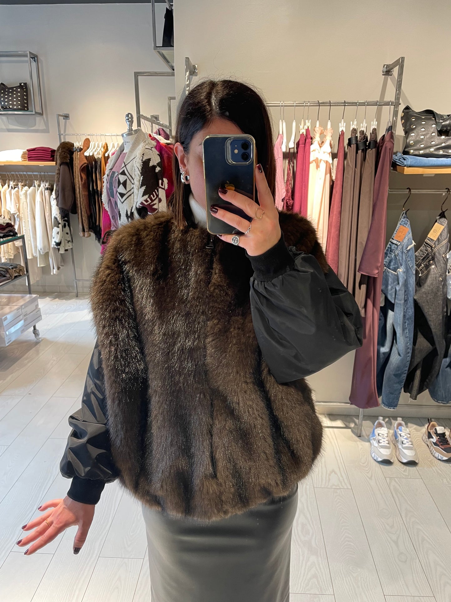 Bomber con pelliccia Susy Mix