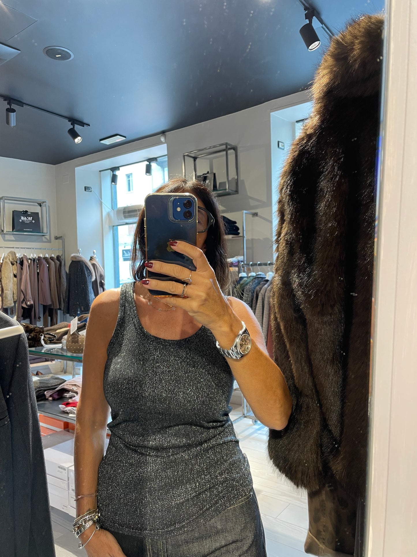 Canotta costina lurex