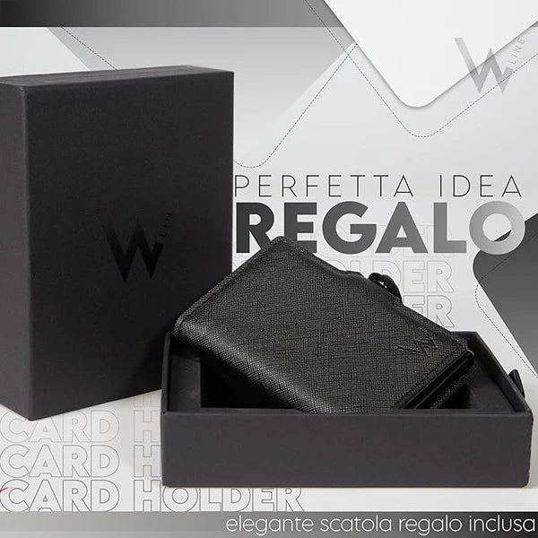 Porta carte WLine - con zip portamonete