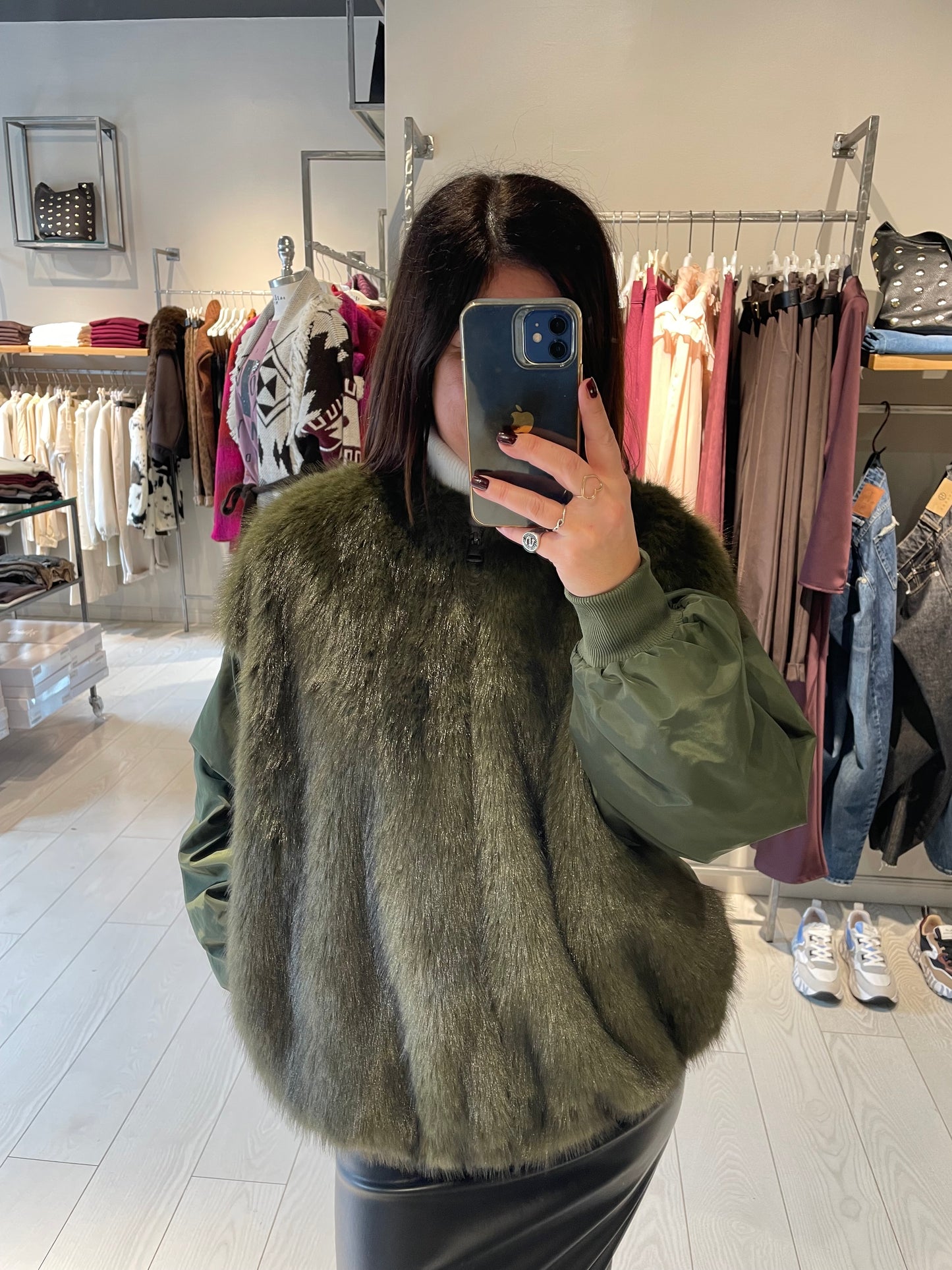 Bomber con pelliccia Susy Mix