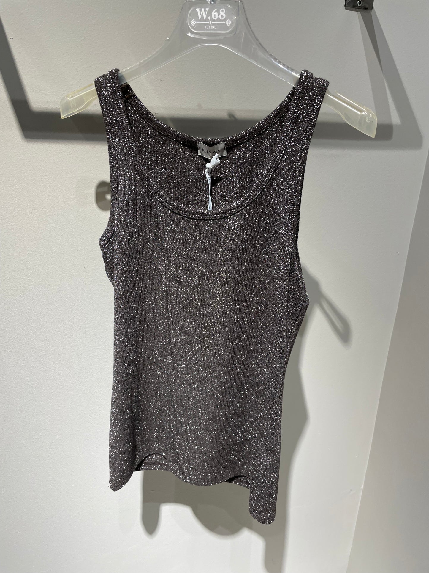 Canotta costina lurex