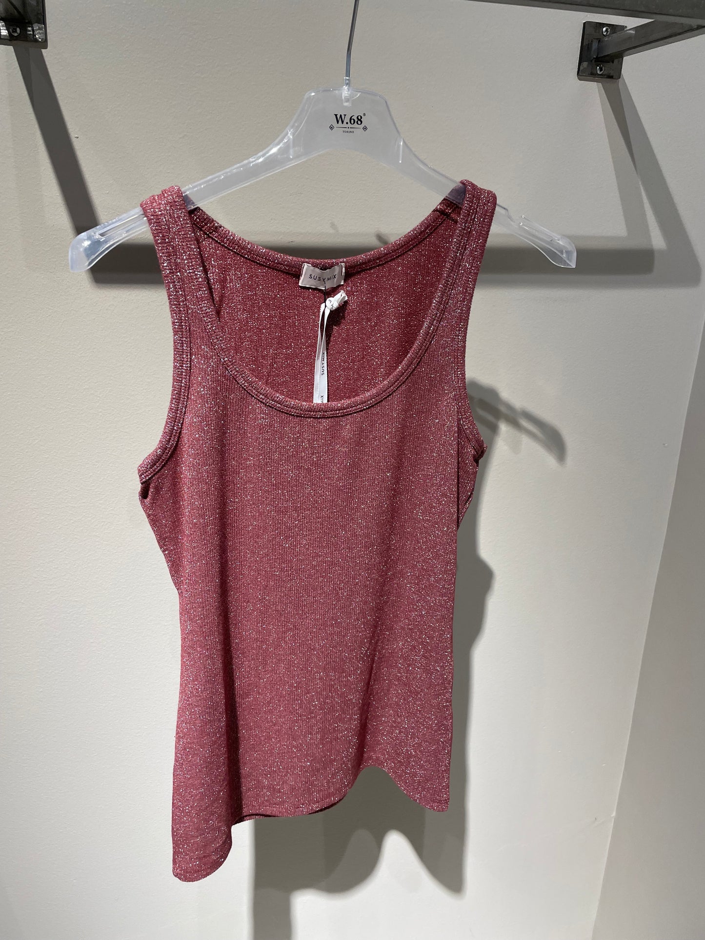 Canotta costina lurex