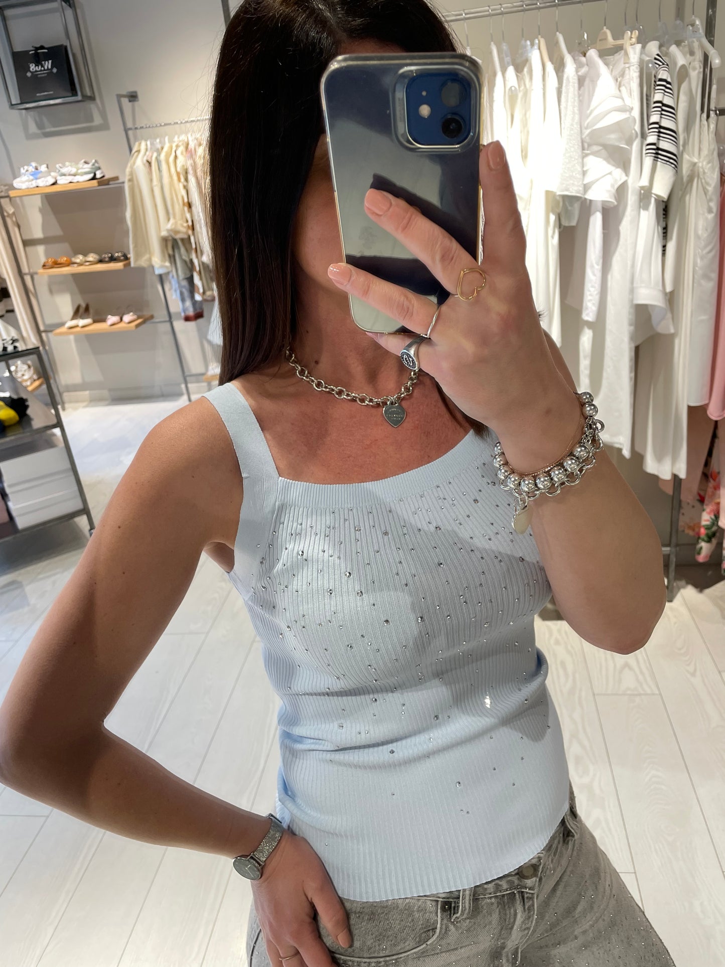 Canotta strass Susy Mix