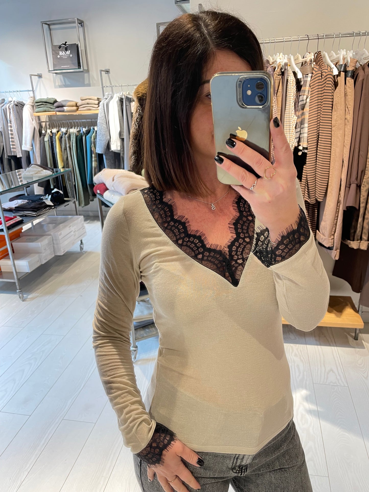 Maglia profilo pizzo Susy Mix