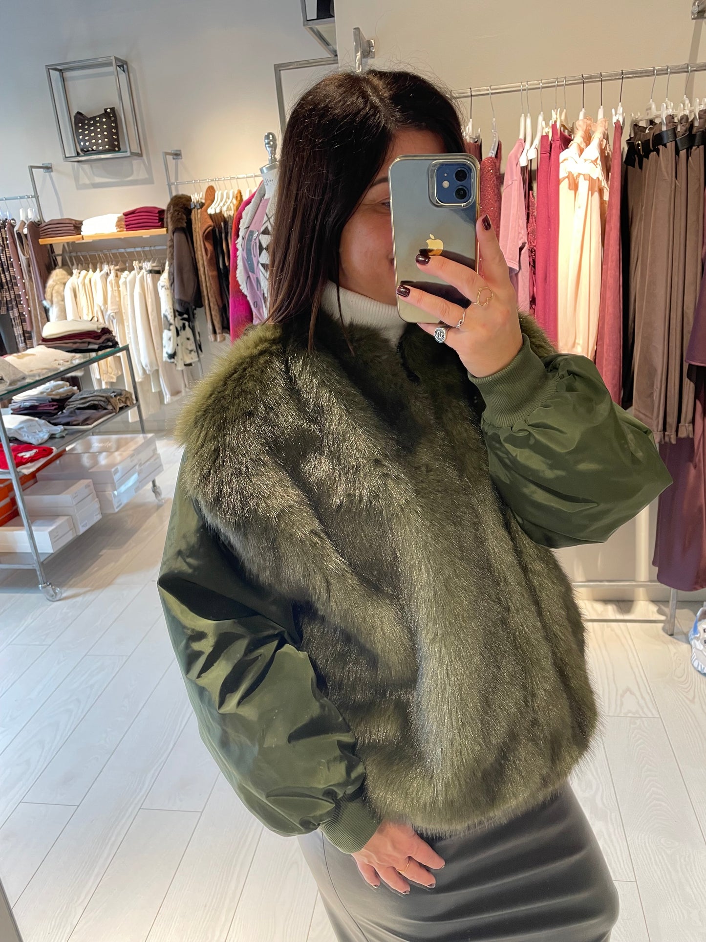 Bomber con pelliccia Susy Mix