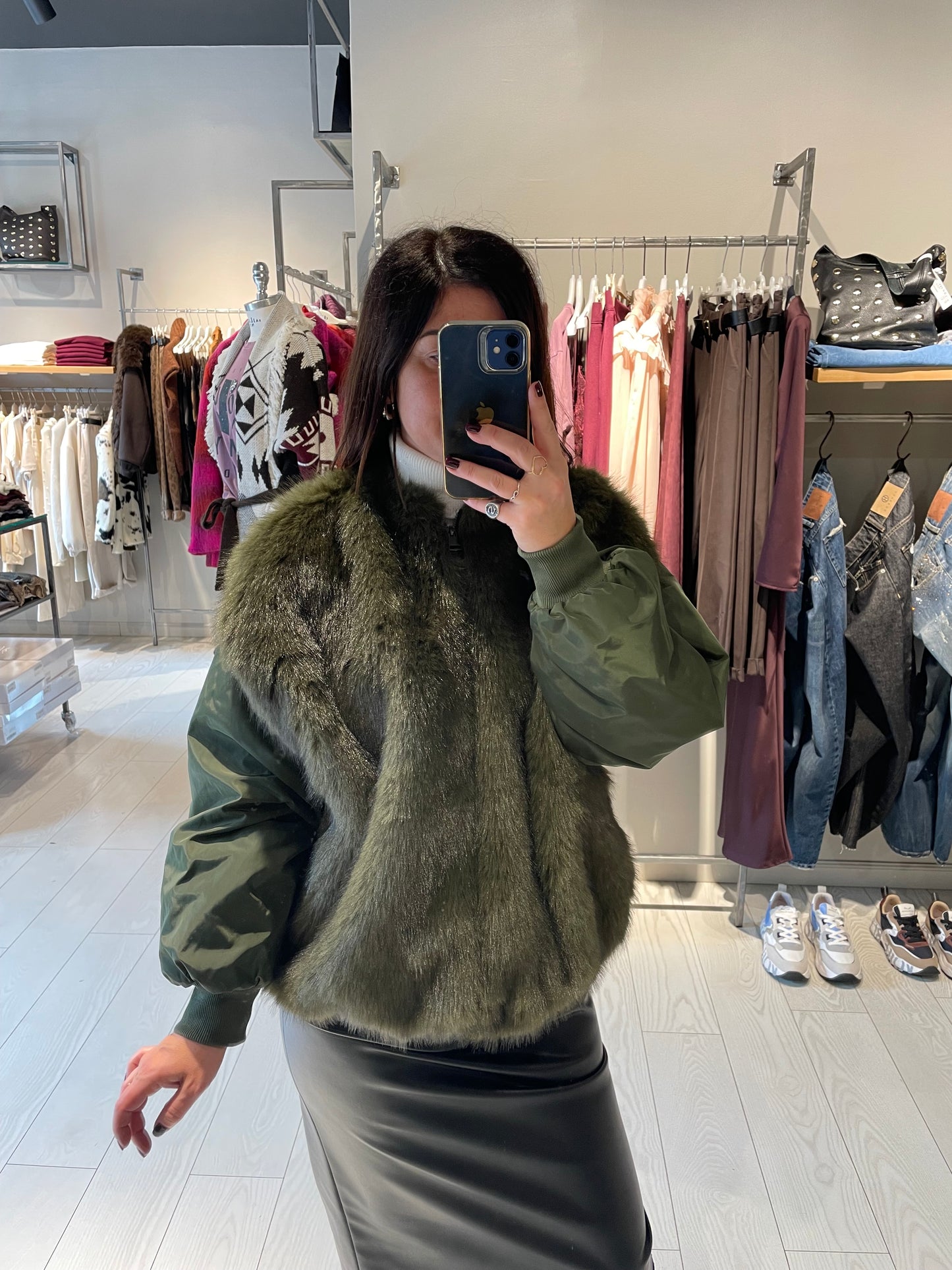 Bomber con pelliccia Susy Mix