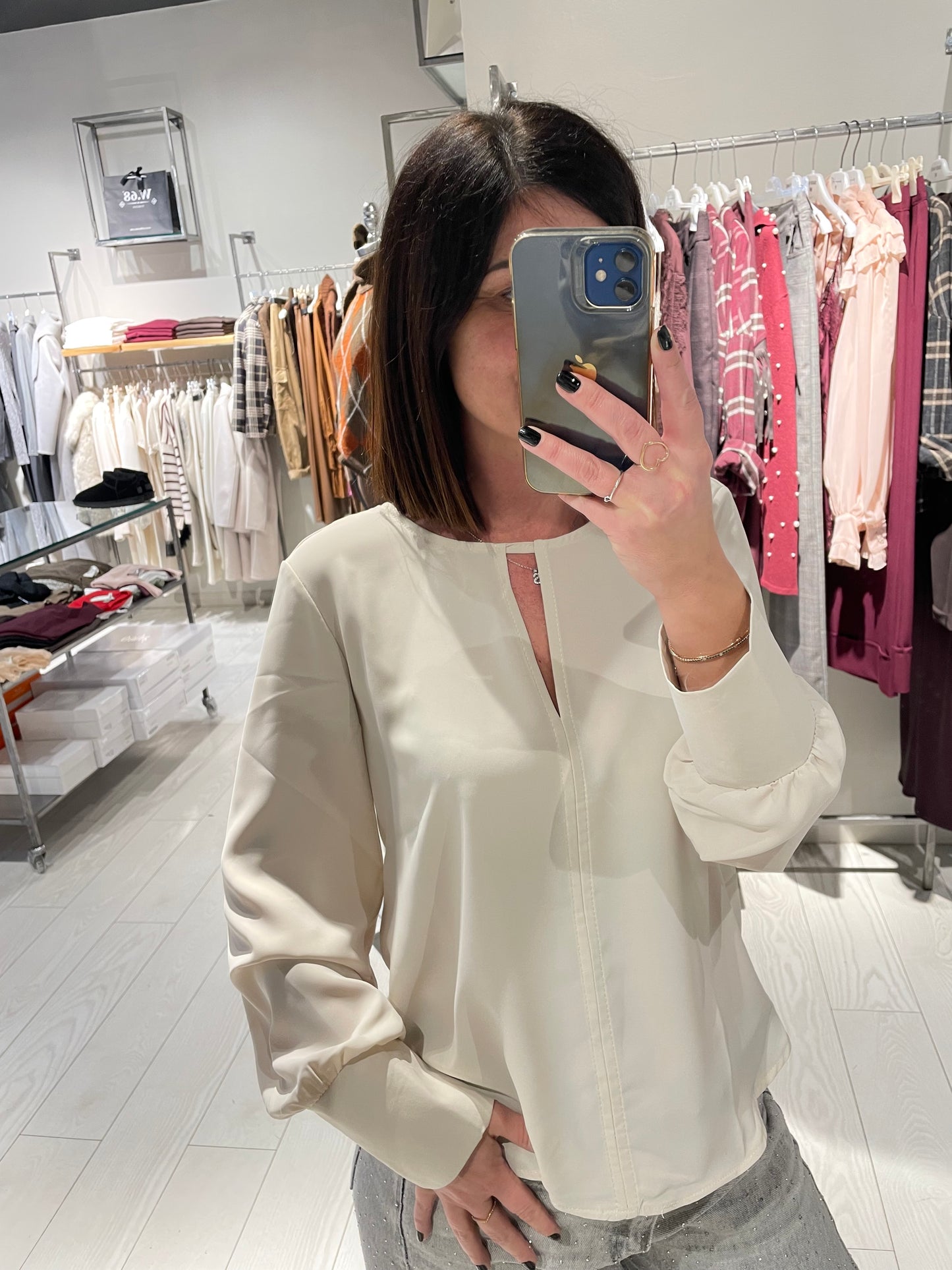 Camicia scollo V Susy Mix