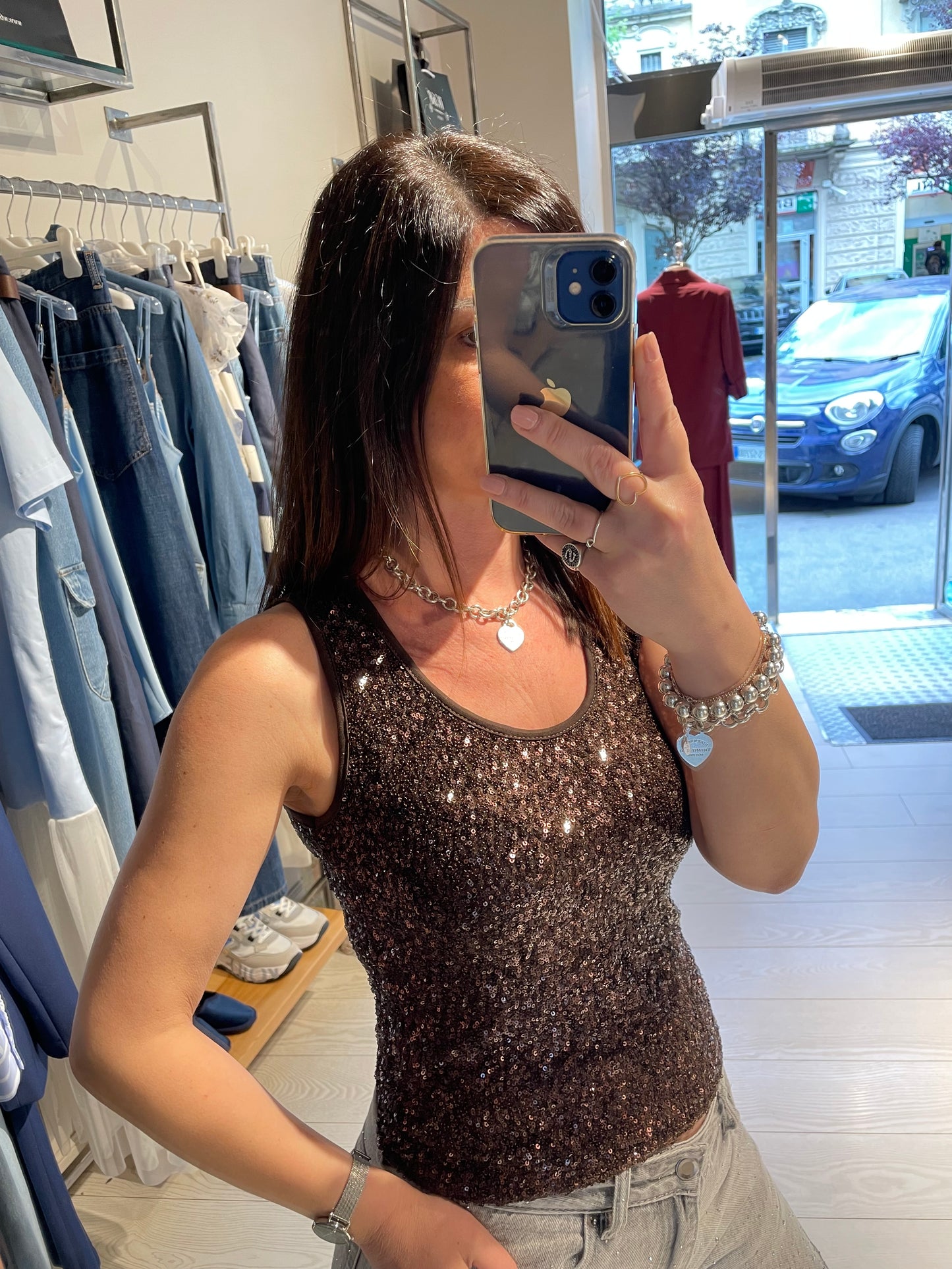 Top paillettes Susy Mix