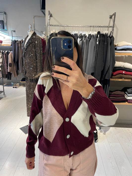 Cardigan rombi Susy