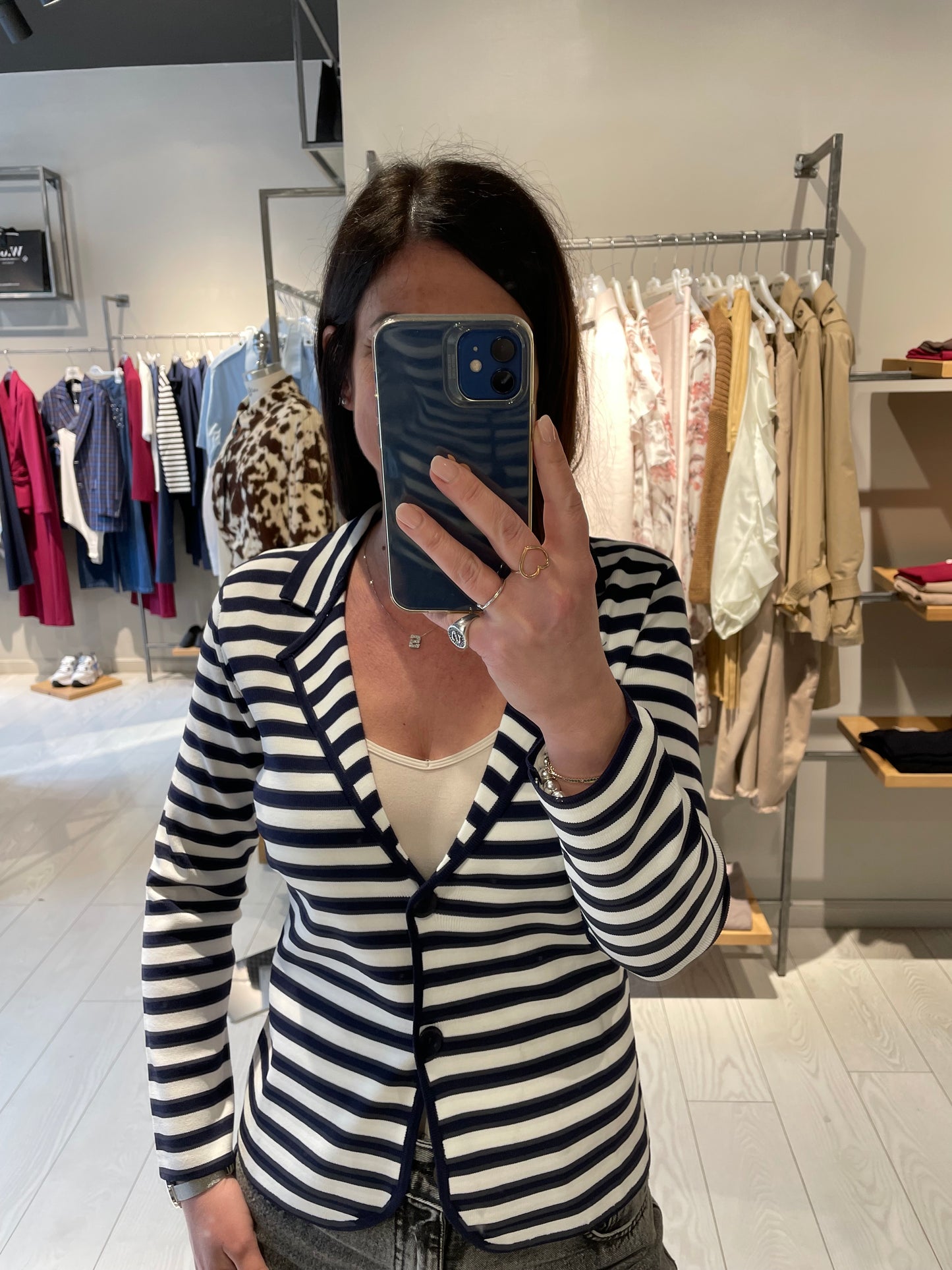 Giacca maglia righe Susy Mix