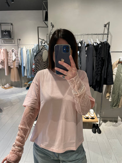 T-shirt con pizzo Susy Mix