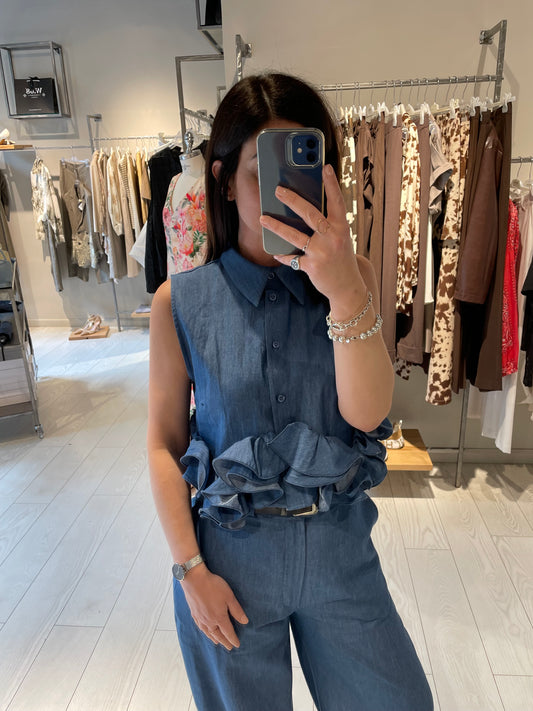 Gilet crop doppia balza Have One