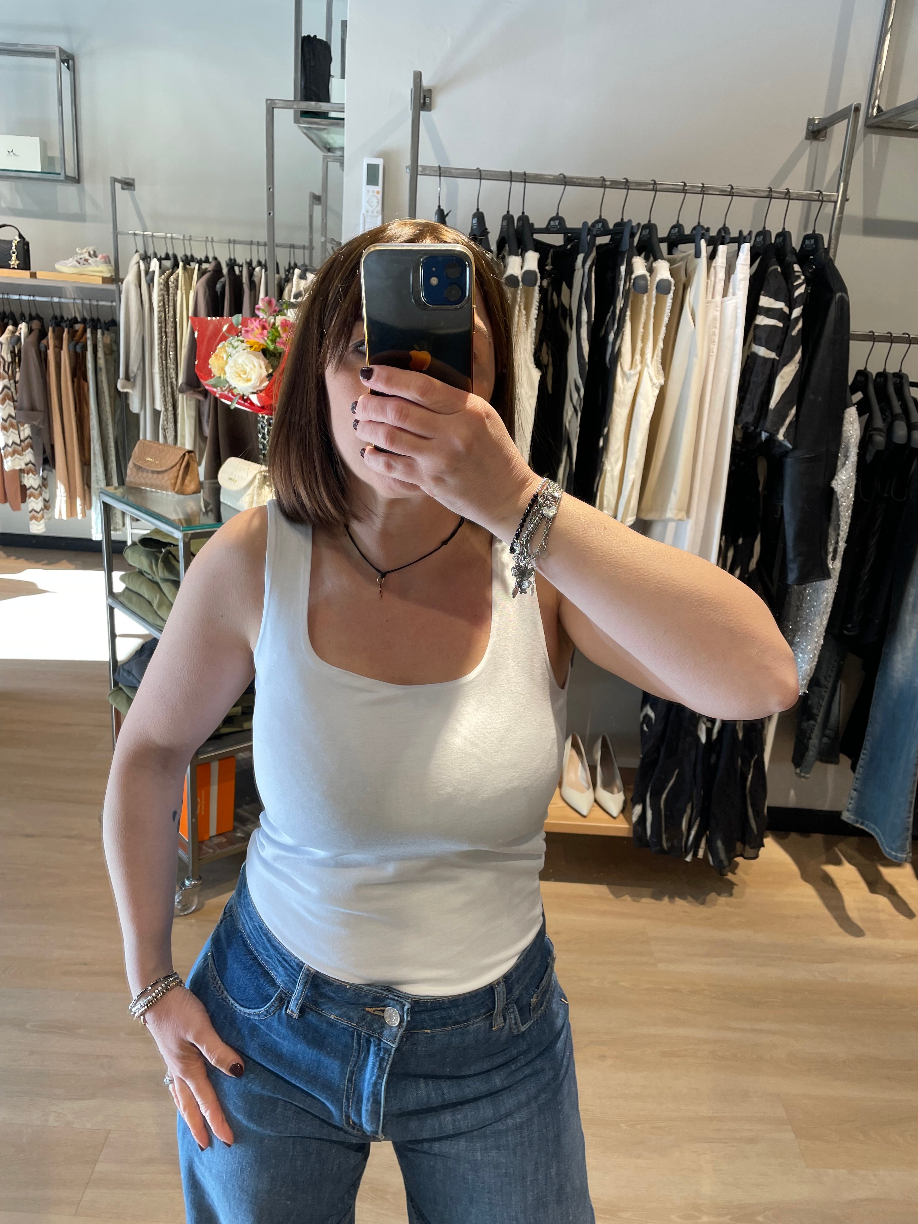 Susy Mix Square Neck Tank Top