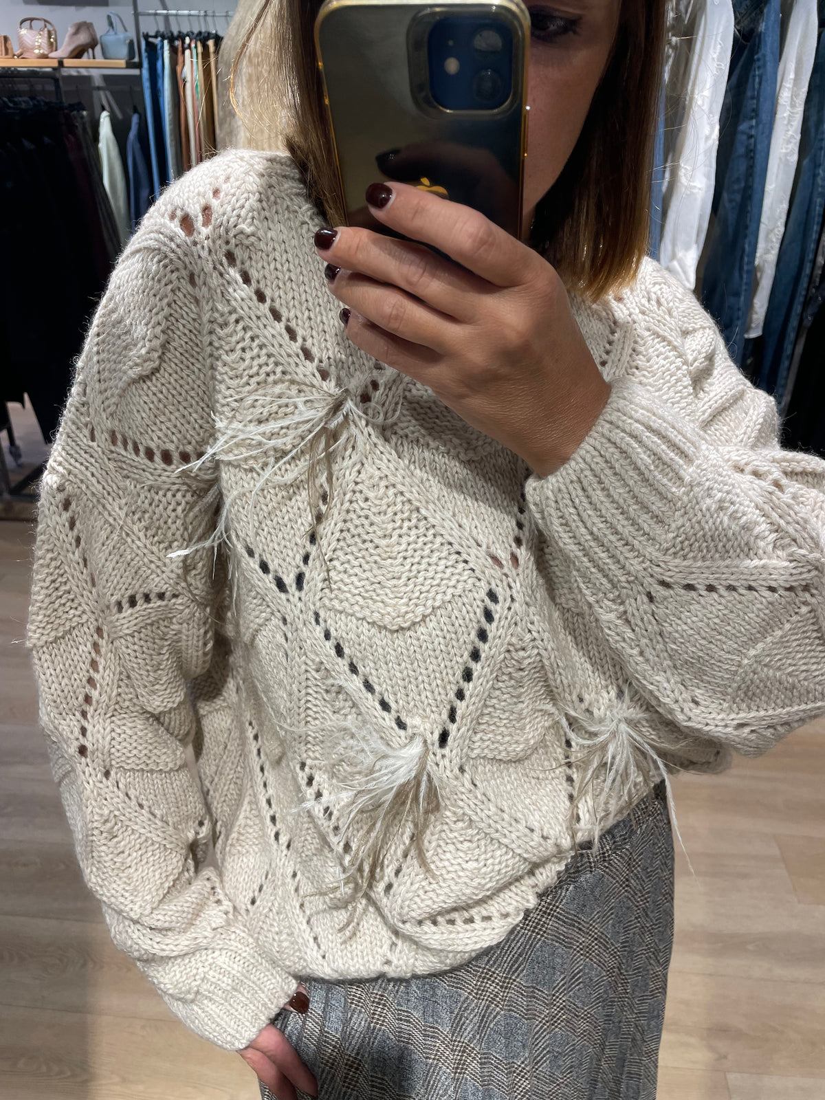 Maglia piume Eco