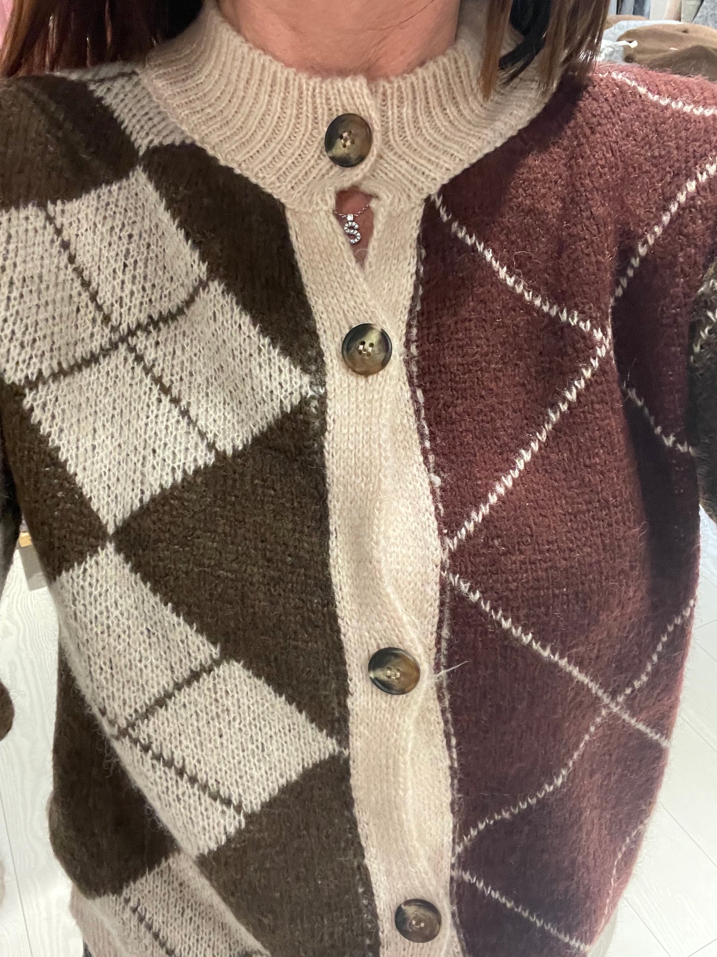 Cardigan rombi Susy Mix