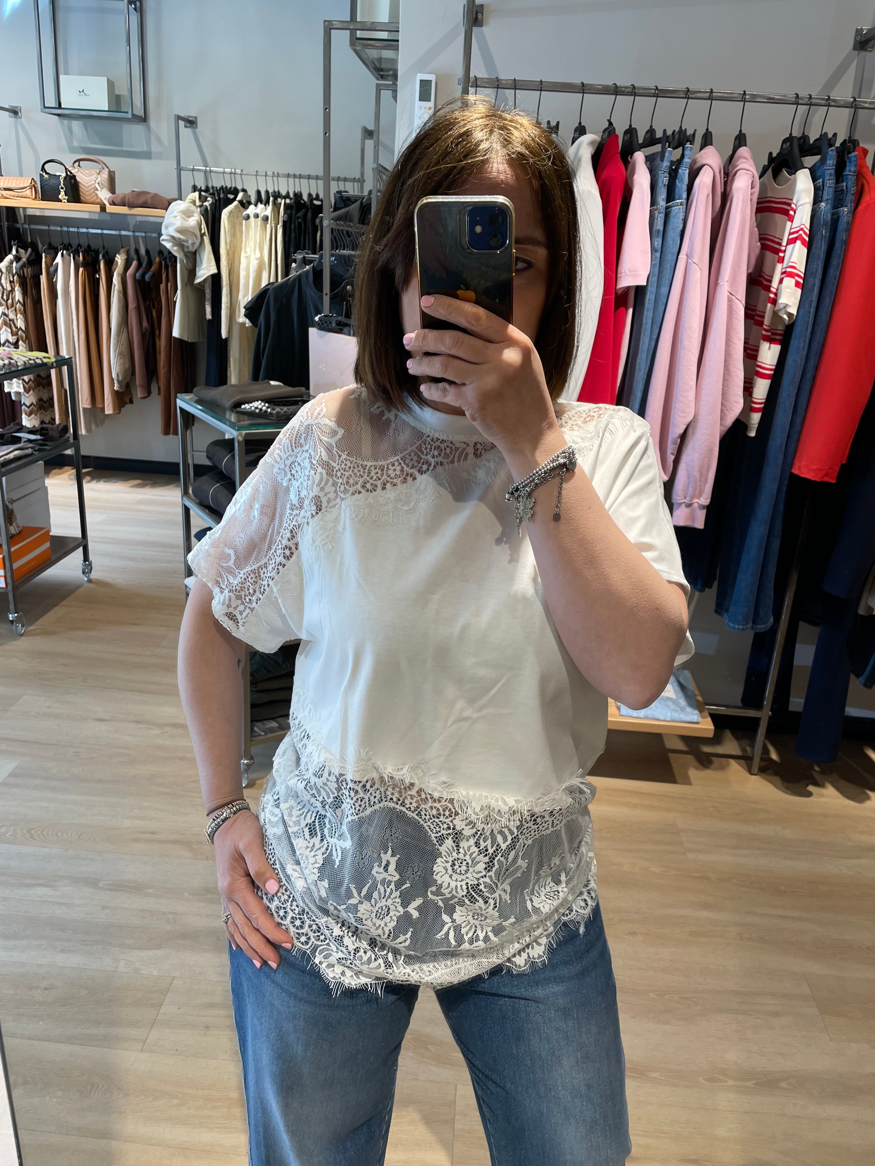 T- shirt pizzo Souvenir