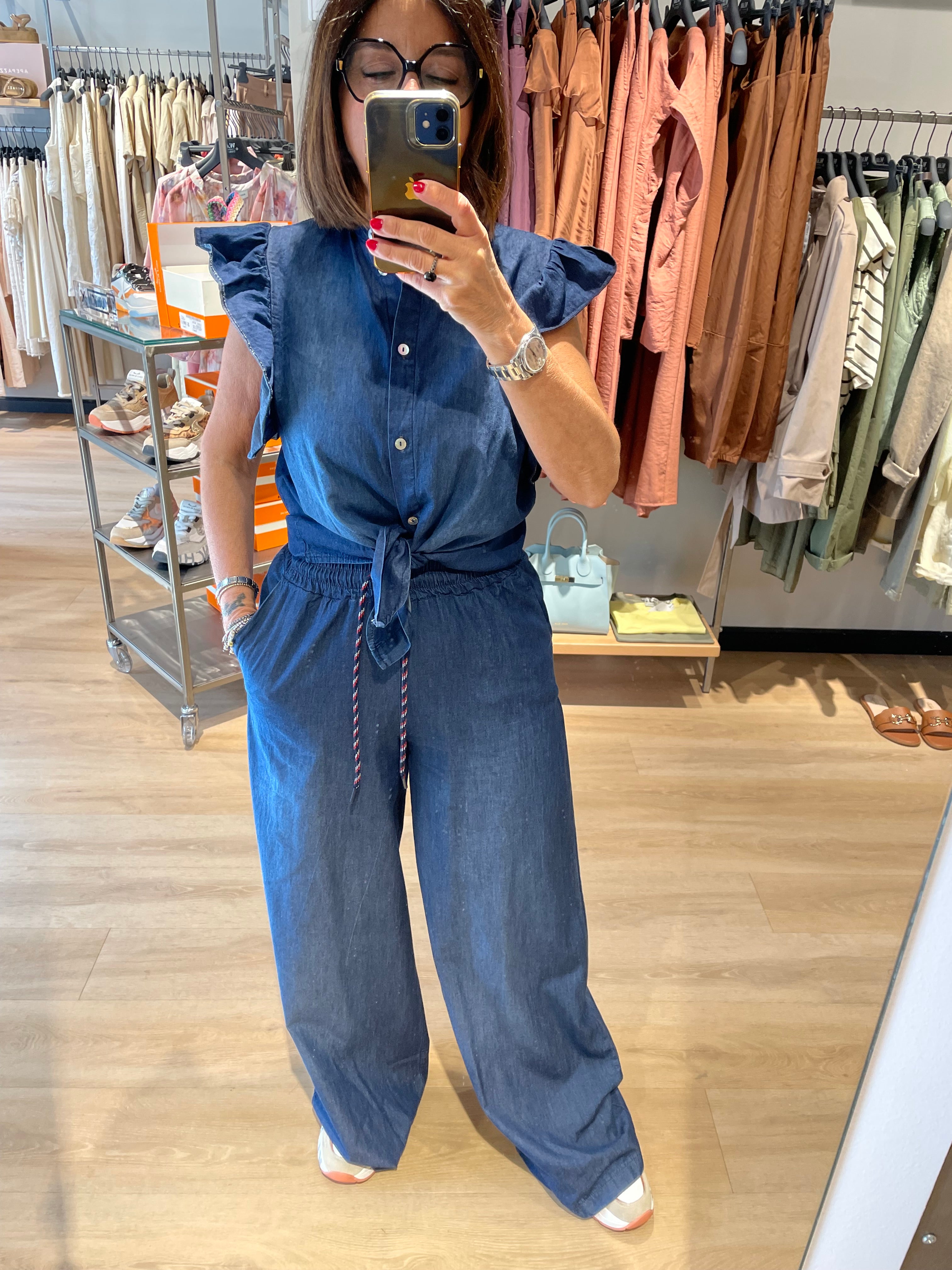 Pantalone Chambray Susy Mix