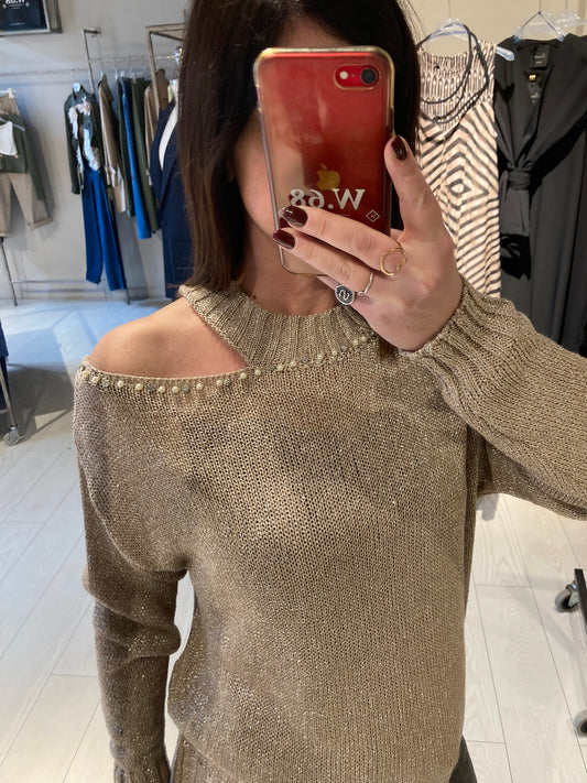 Maglia cut out strass Susy Mix