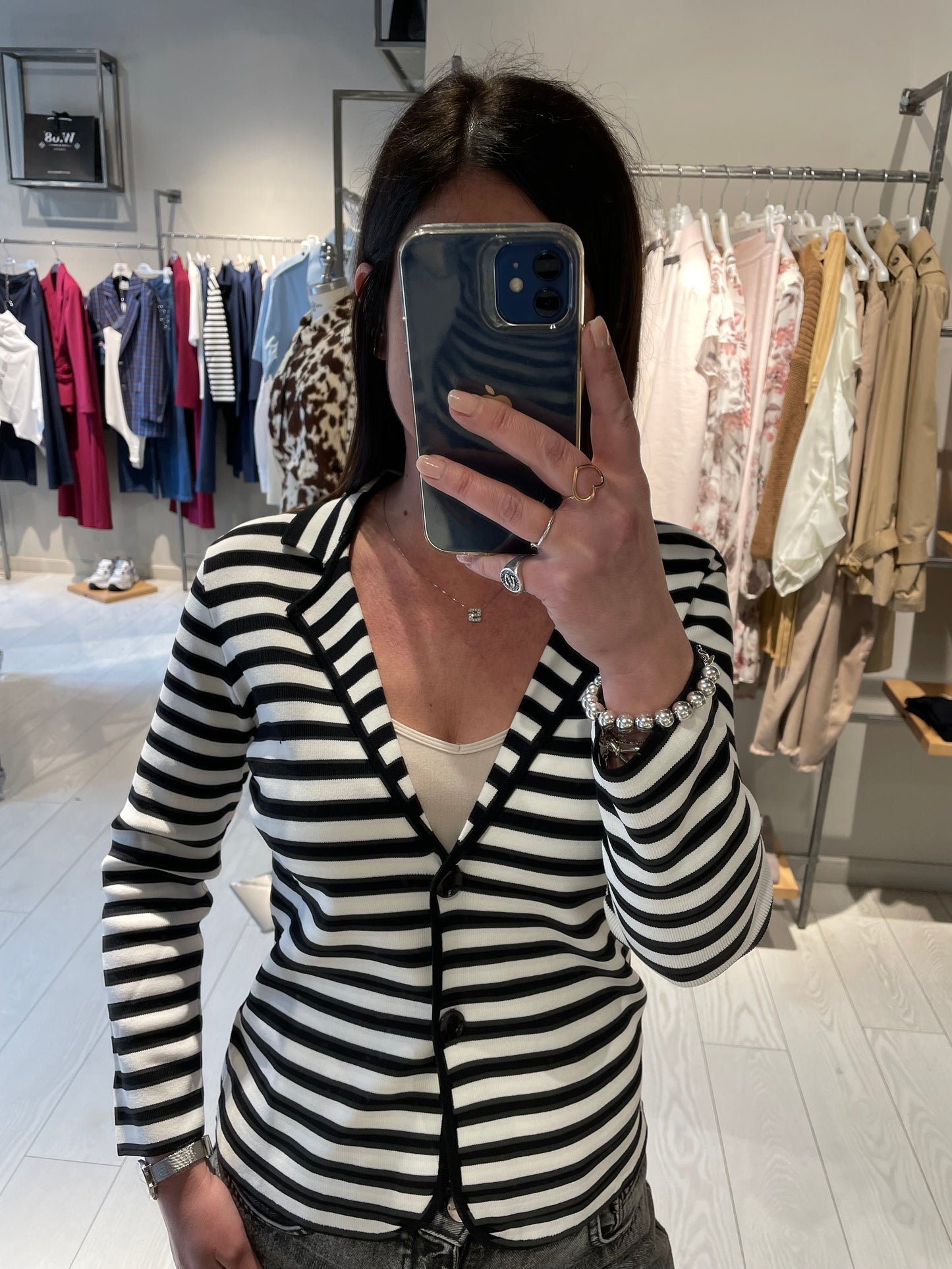Giacca maglia righe Susy Mix