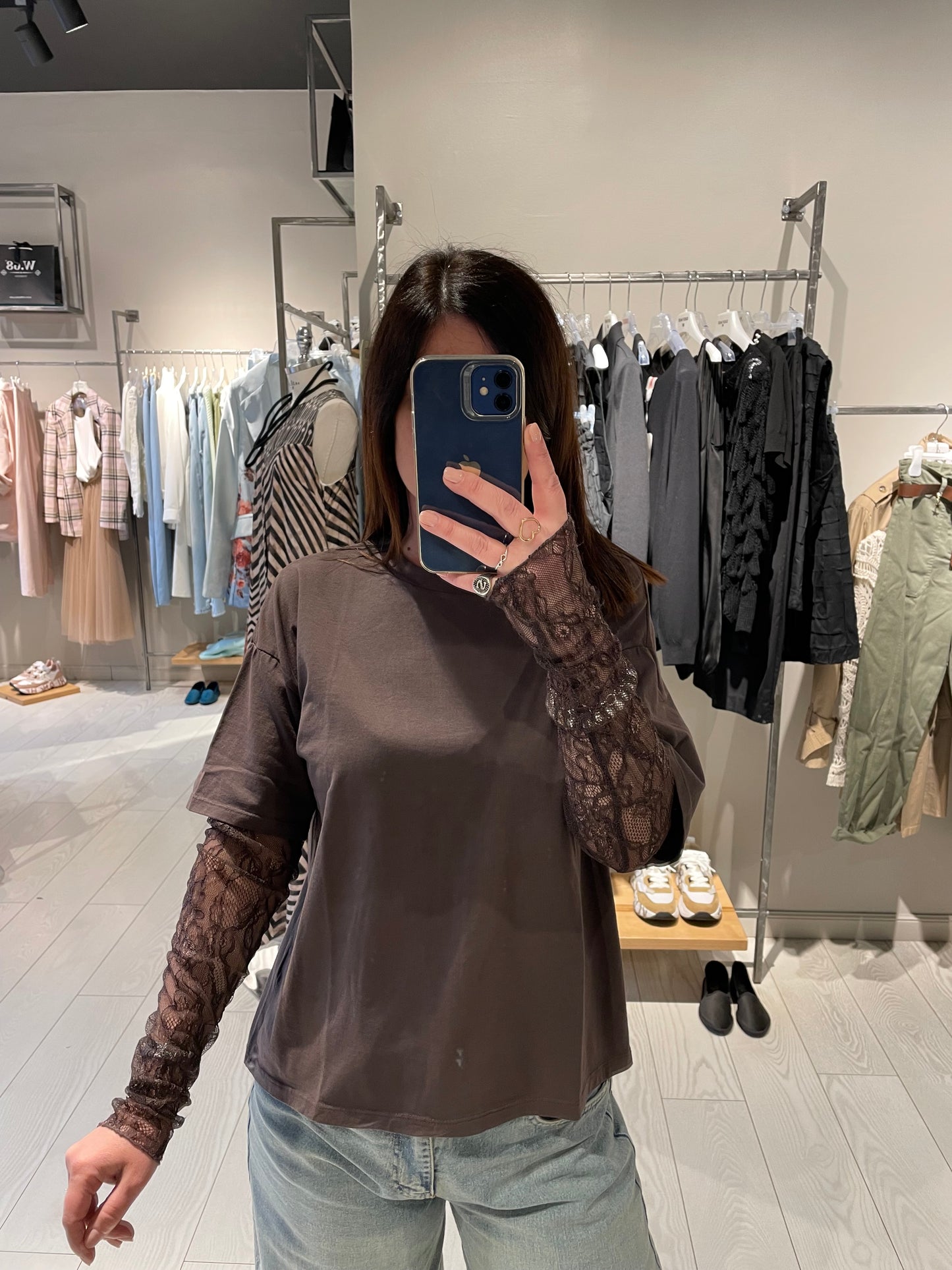 T-shirt con pizzo Susy Mix