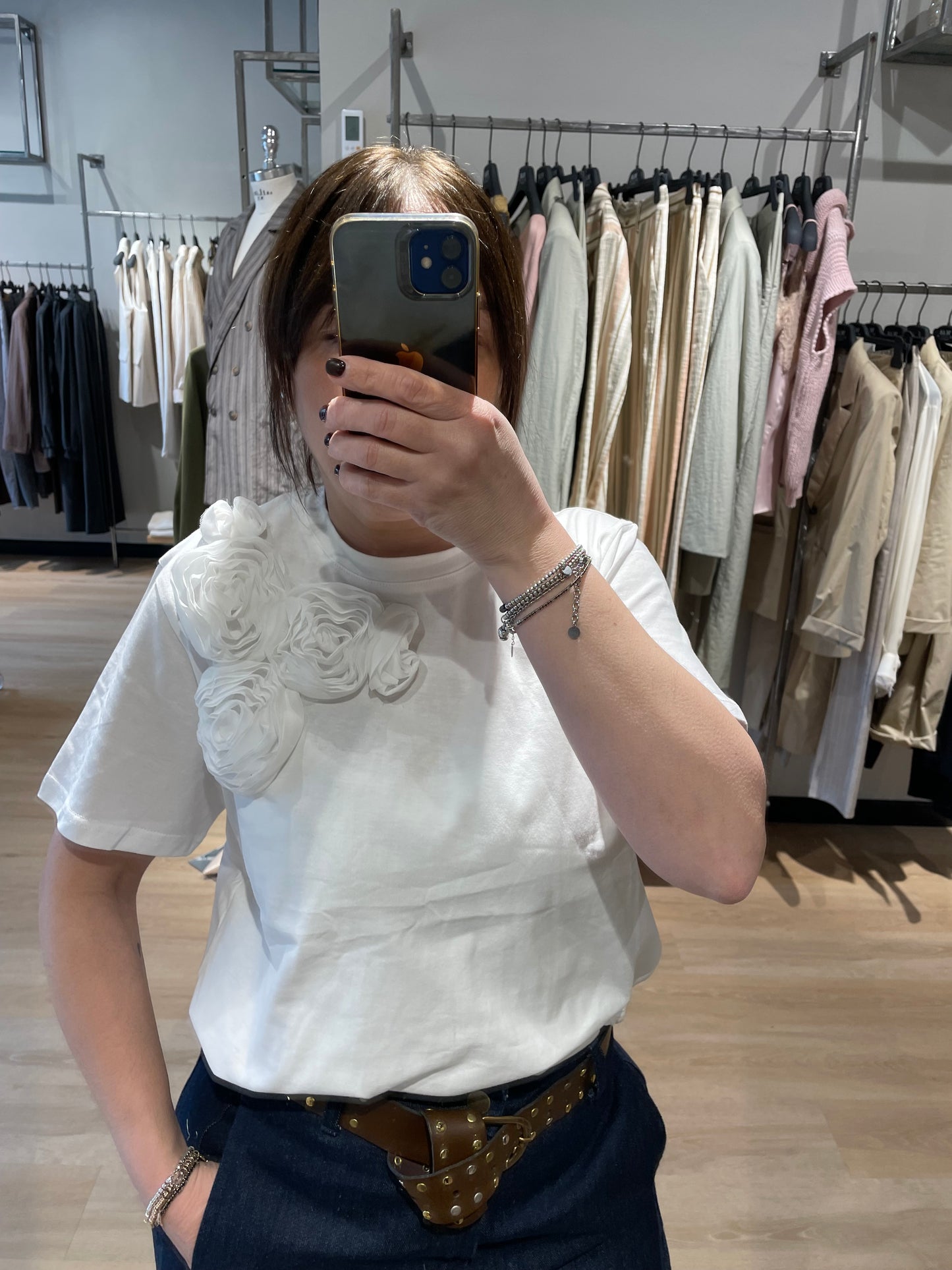 T-shirt  con fiore Susy Mix