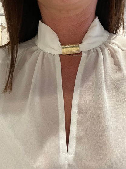 Blusa georgette accessorio Susy Mix