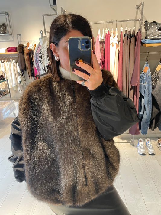 Bomber con pelliccia Susy Mix
