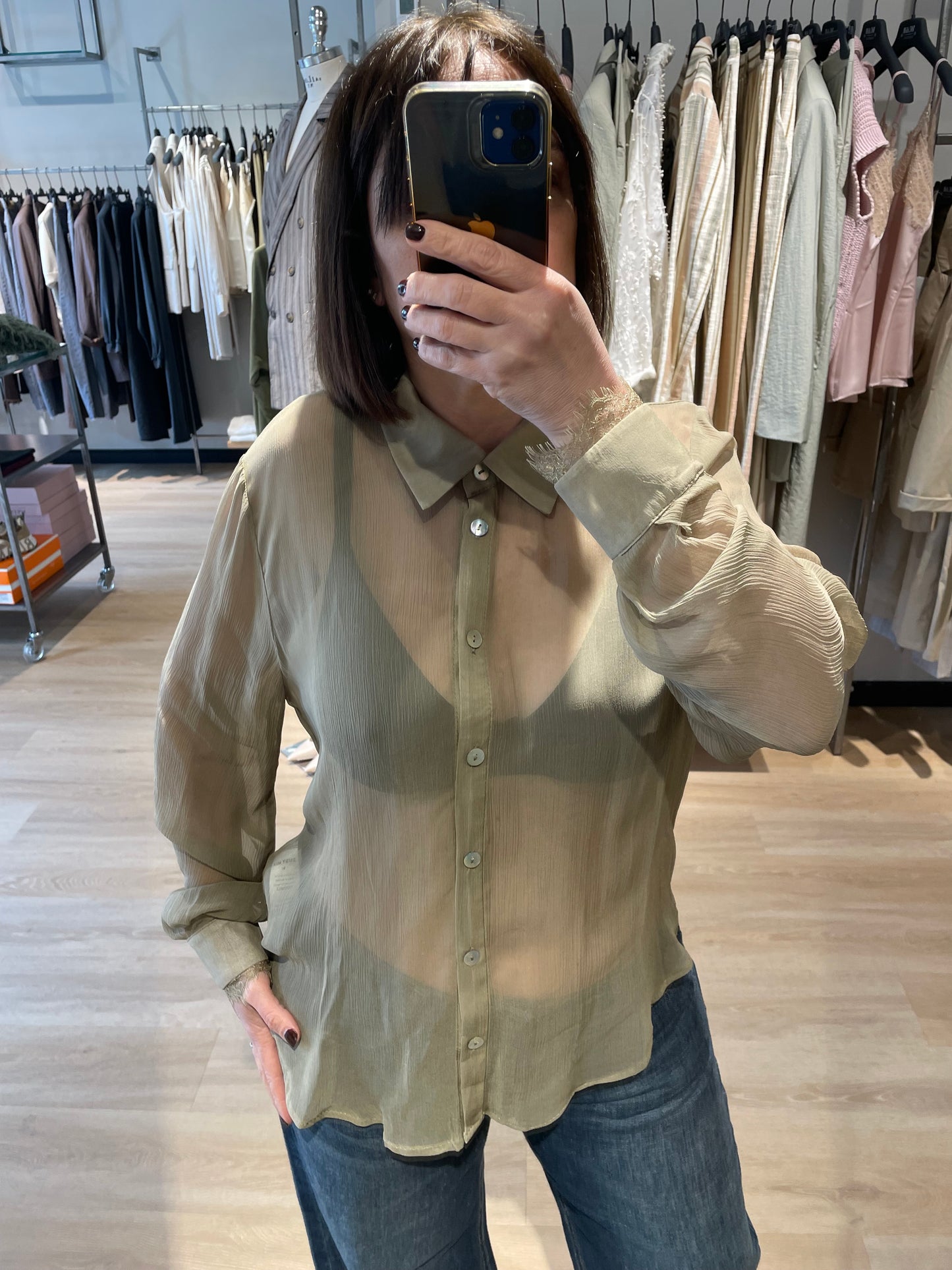 Camicia pizzo manica Susy Mix