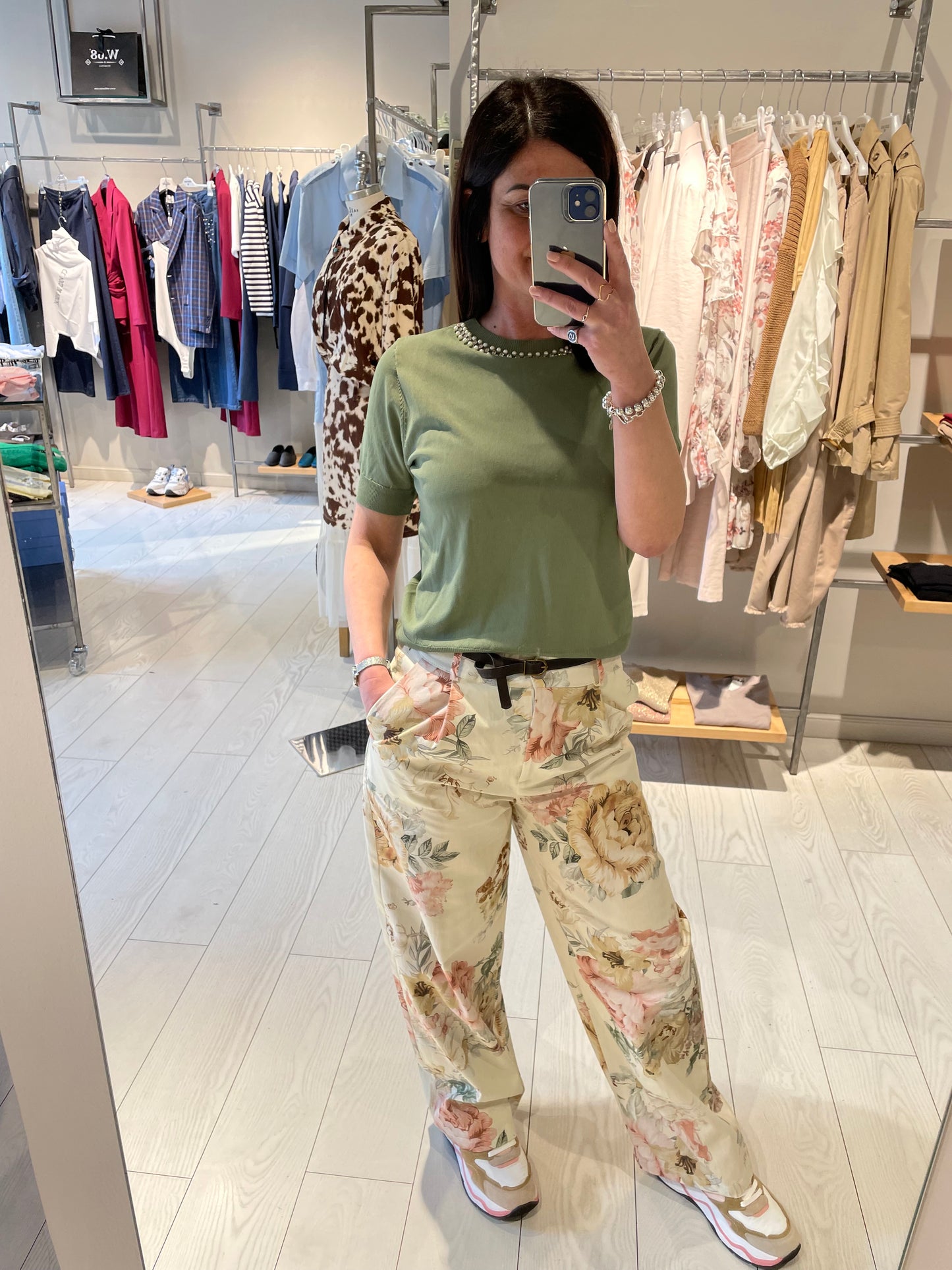 Pantalone fiori Susy Mix