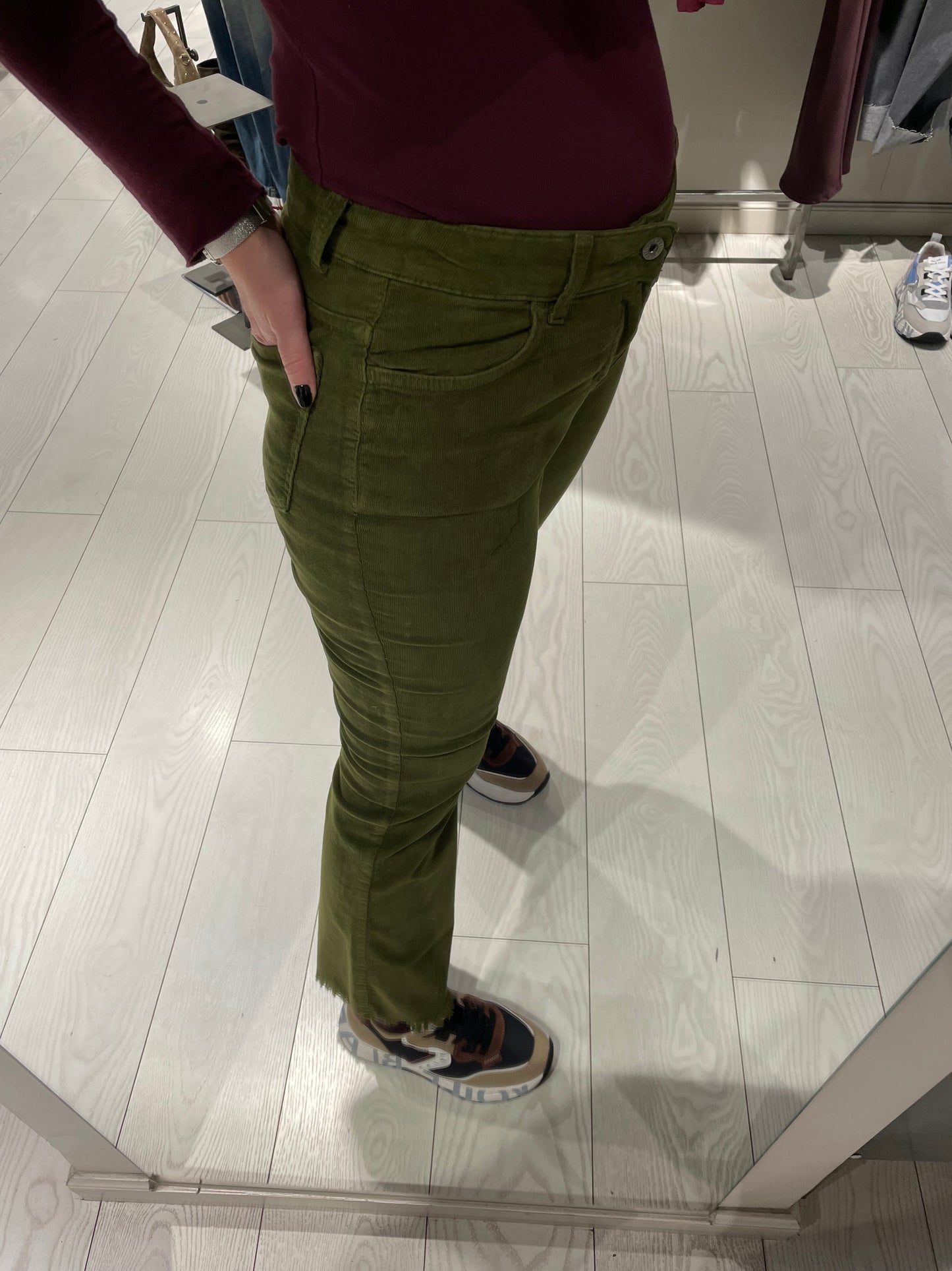 Pantalone flair velluto Dixie