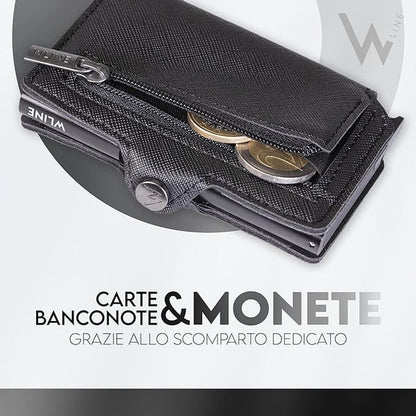 WLine Card Holder - with Coin Pocket Zip 