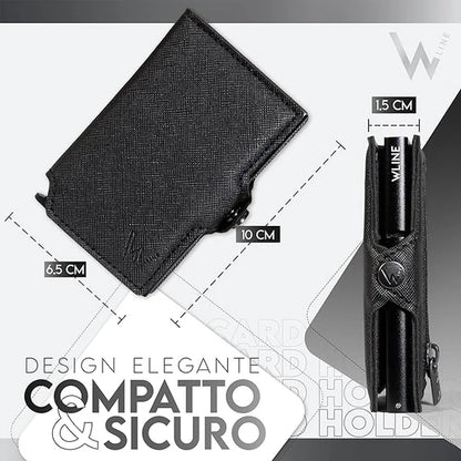 WLine Card Holder - with Coin Pocket Zip 