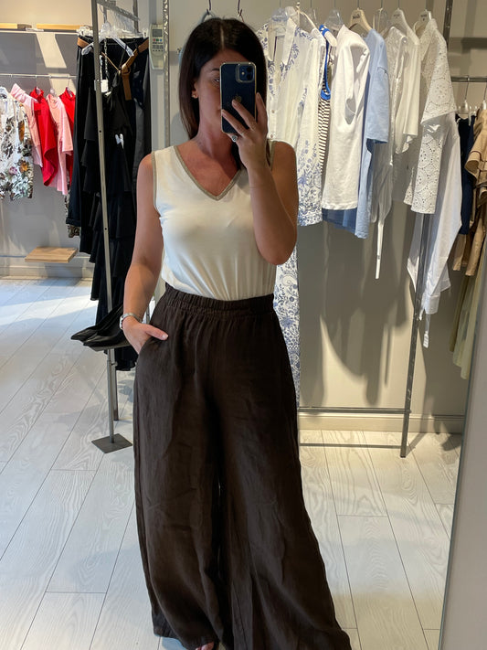 Pantalone palazzo lino Susy Mix