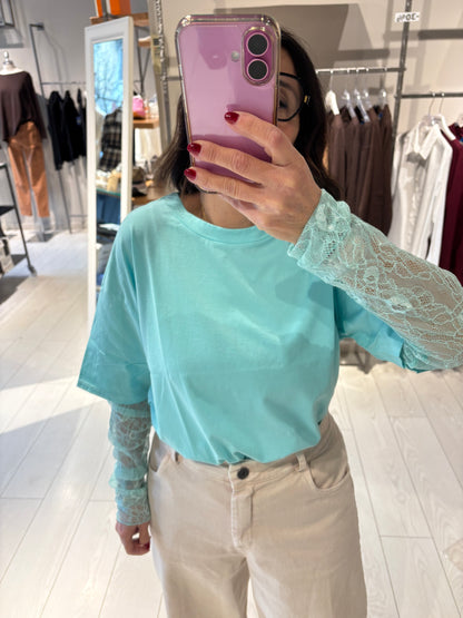 T-shirt maniche pizzo Susy Mix