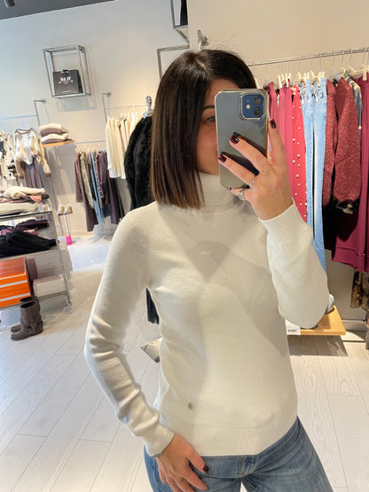 Maglia dolcevita micro paillettes W68