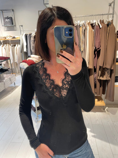 Maglia V profilo pizzo Susy Mix