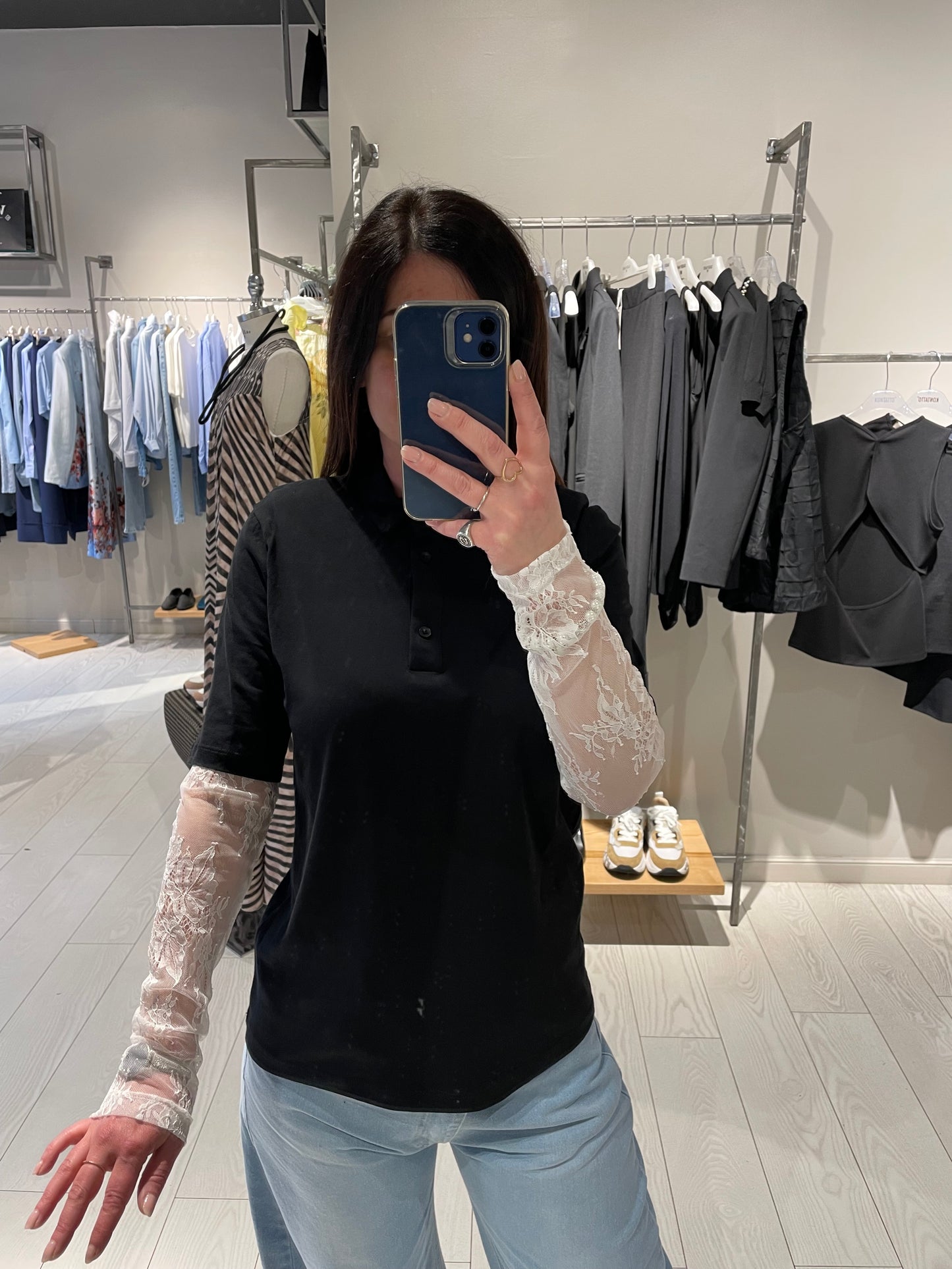 Polo maniche pizzo Susy Mix