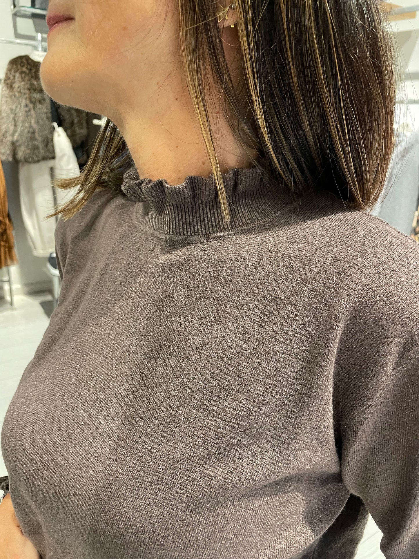 Maglia collo rouches Have One