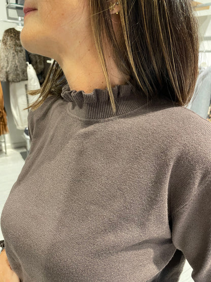 Maglia collo rouches Have One