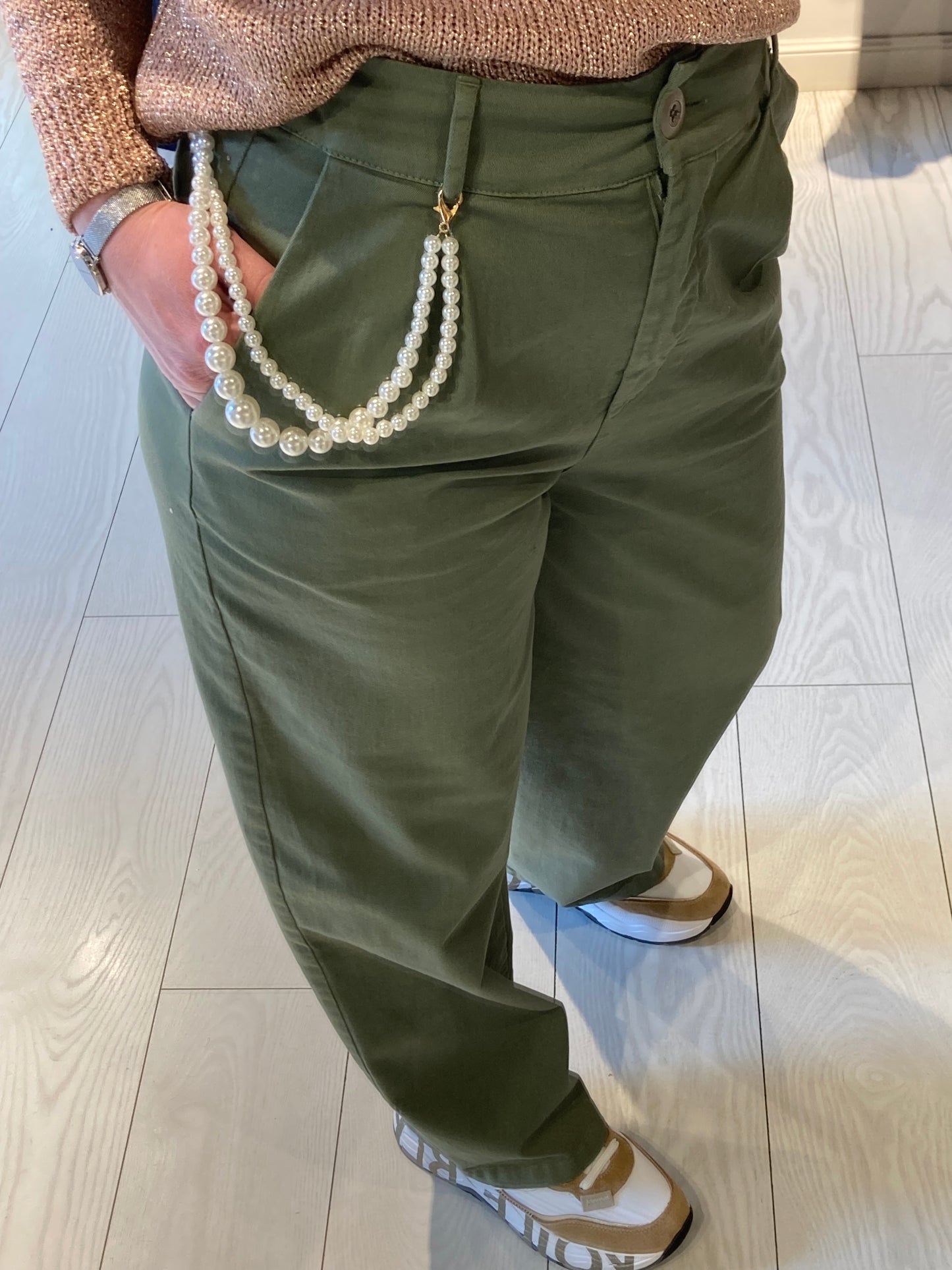 Pantalone con perle Susy Mix