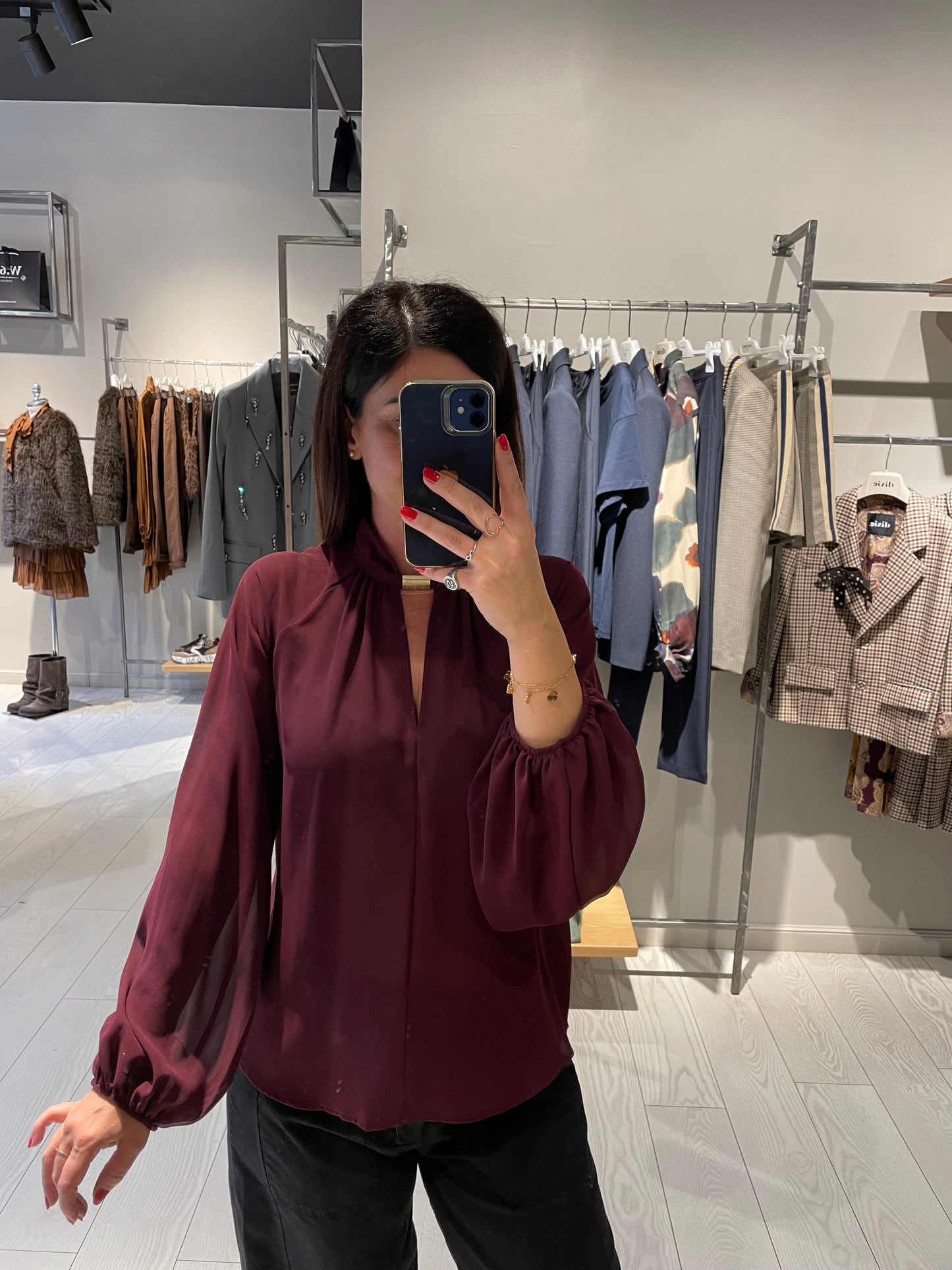 Blusa georgette accessorio Susy Mix