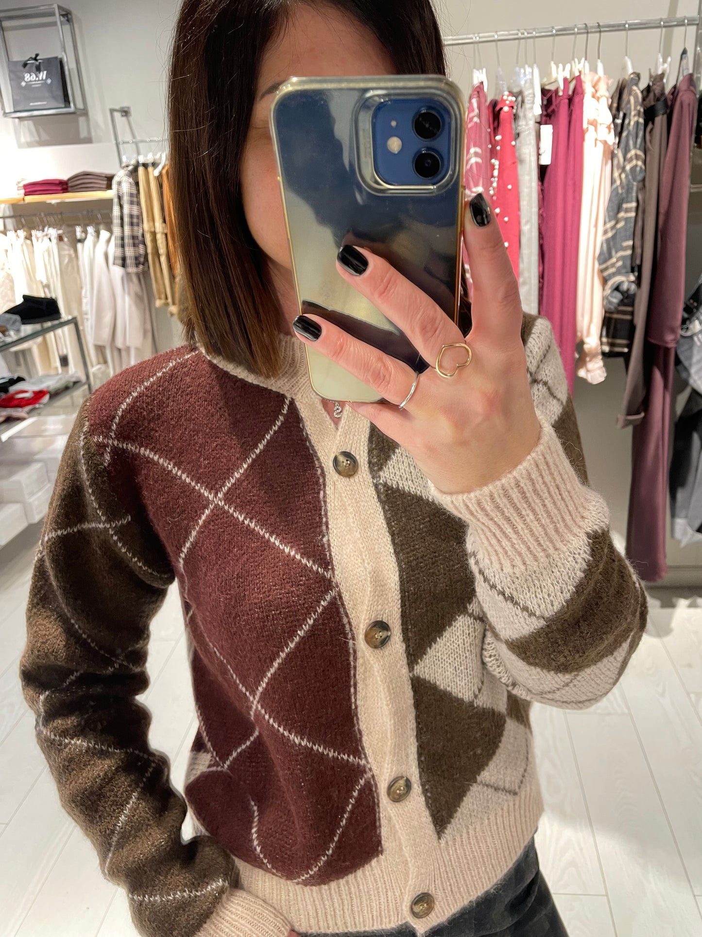 Cardigan rombi Susy Mix