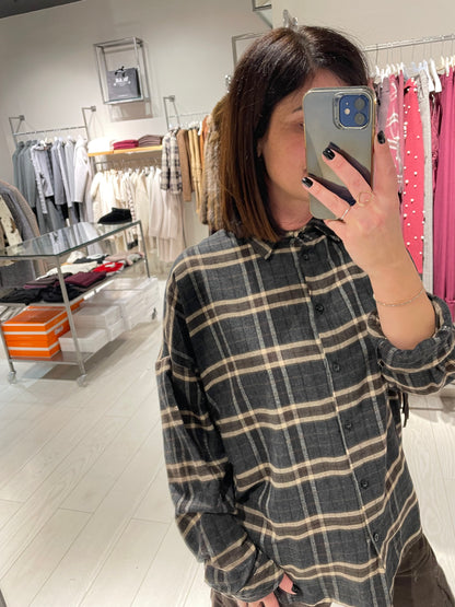 Camicia check frangia Susy Mix