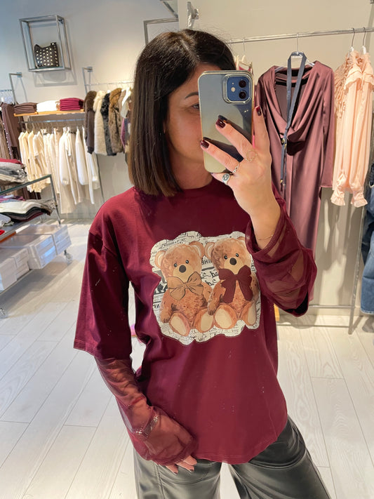 T-shirt maniche tulle Susy Mix