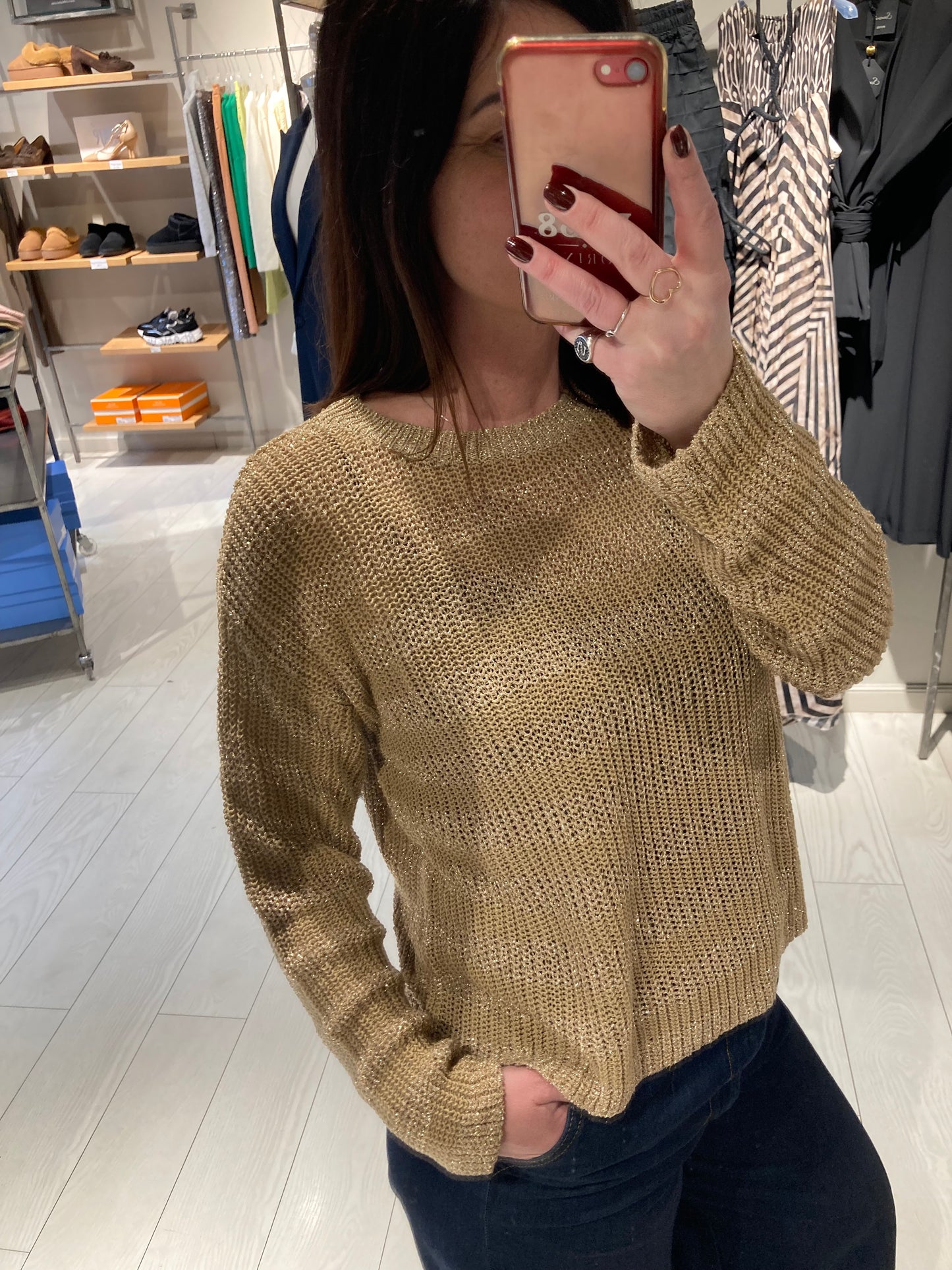 Maglia righe lurex Kontatto