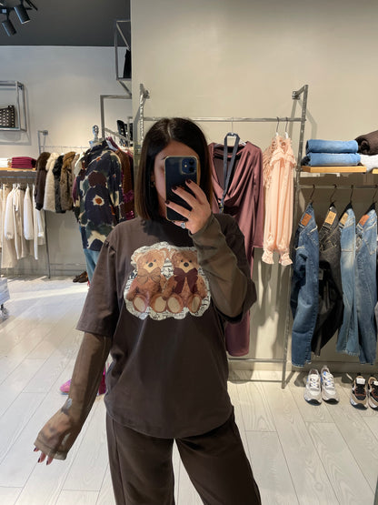 T-shirt maniche tulle Susy Mix