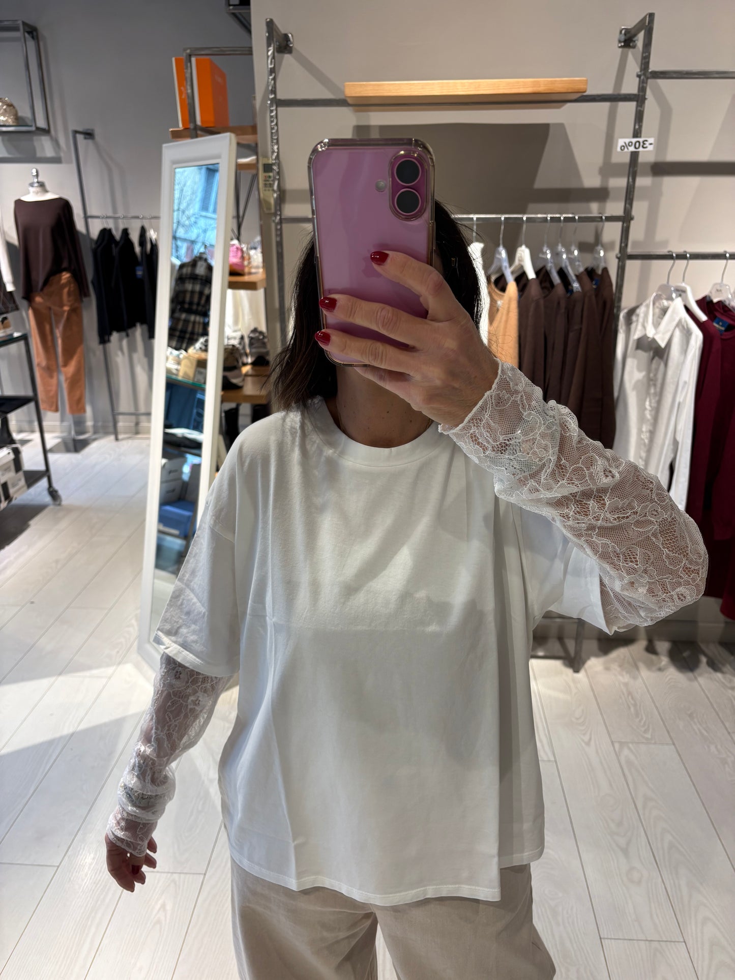 T-shirt maniche pizzo Susy Mix