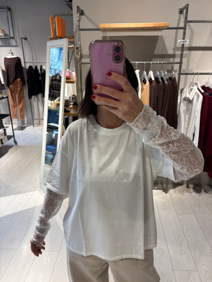 T-shirt maniche pizzo Susy Mix